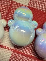 32mm acrylic snowman ⛄️ focal bead with amazing ab coating