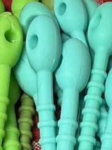 8.5” sperm head silicone zip ties