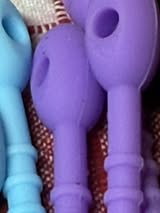 8.5” sperm head silicone zip ties