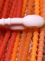 8.5” sperm head silicone zip ties