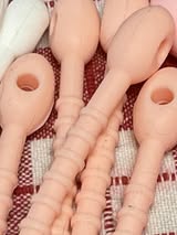 8.5” sperm head silicone zip ties