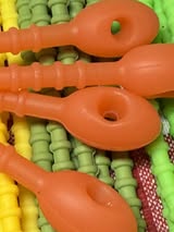 8.5” sperm head silicone zip ties