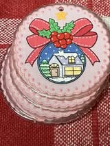 4cm double-sided textured holiday glitter acrylic pendants