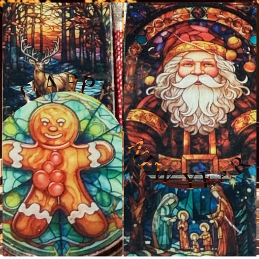 4cm double-sided stained glass acrylics