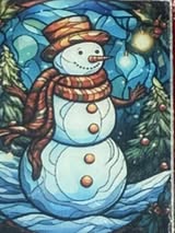 4cm double-sided stained glass acrylics