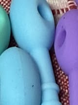 8.5” sperm head silicone zip ties