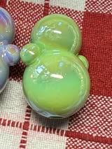 32mm acrylic snowman ⛄️ focal bead with amazing ab coating