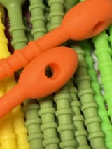 8.5” sperm head silicone zip ties