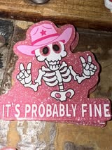 Badge reel acrylic flat backs