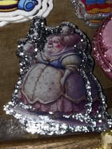 Badge reel acrylic flat backs