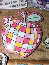 Badge reel acrylic flat backs