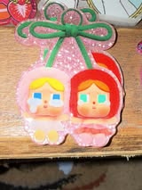 Badge reel acrylic flat backs