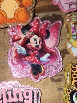 Badge reel acrylic flat backs