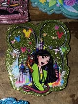 Badge reel acrylic flat backs