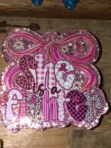 Badge reel acrylic flat backs