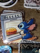 Badge reel acrylic flat backs