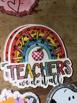 Badge reel acrylic flat backs