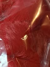 2.5” fluffy pompom with chain and lobster claw hardware.