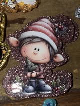 Badge reel acrylic flat backs