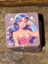 Acrylic double-sided focal bead