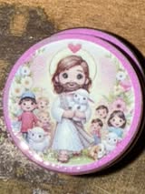 Acrylic double-sided focal bead