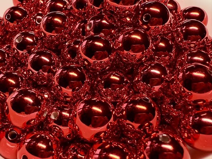 14mm metallic color bead