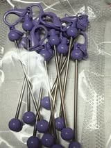 Beadable keychain bar single o-ring with lobster claw.