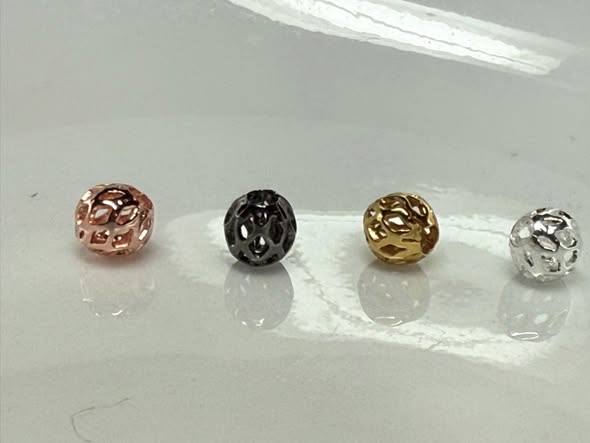 6mm cage metal beads that fit pens