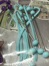 Beadable metal bookmark