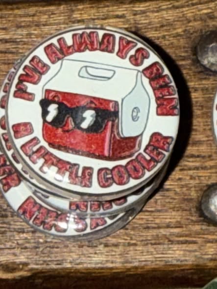 Acrylic double-sided focal bead