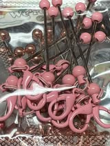 Beadable keychain bar single o-ring with lobster claw.