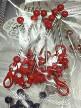 Beadable keychain bar single o-ring with lobster claw.