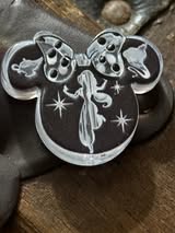 Acrylic double-sided focal bead