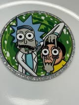 badge reel glitter acrylics new 12/22/25, 12/27/25, 1/2/26