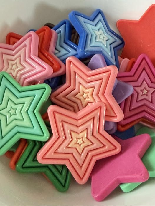 44mm radiant star charm flat back