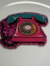 badge reel glitter acrylics new 12/22/25, 12/27/25, 1/2/26