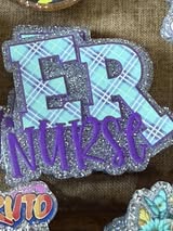 badge reel glitter acrylics new 12/22/25, 12/27/25, 1/2/26