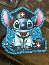 badge reel glitter acrylics new 12/22/25, 12/27/25, 1/2/26