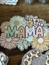 badge reel glitter acrylics new 12/22/25, 12/27/25, 1/2/26