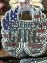 badge reel glitter acrylics new 12/22/25, 12/27/25, 1/2/26