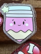 badge reel glitter acrylics new 12/22/25, 12/27/25, 1/2/26