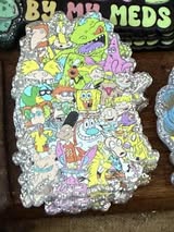 badge reel glitter acrylics new 12/22/25, 12/27/25, 1/2/26