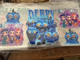 DTF waterproof stickers and cup wraps