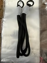 6” double looped keychains with spring ring hardware.