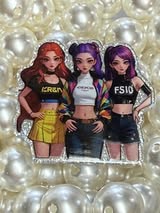 Badge reel acrylics 1/6/26, 1/12/26