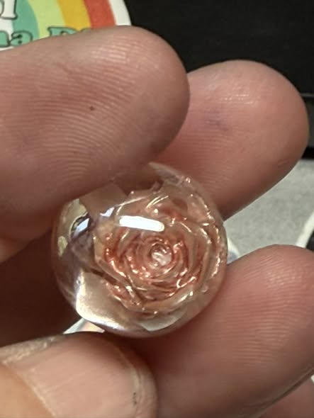 16mm mixed satin rose beads.