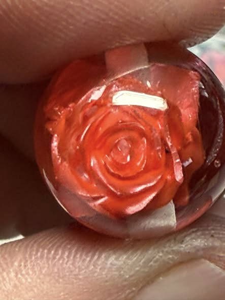 16mm mixed satin rose beads.