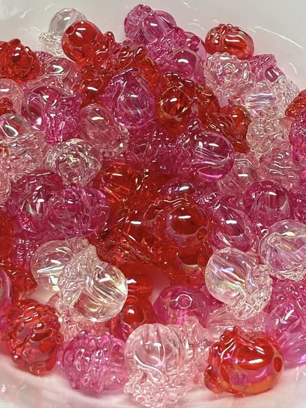 16mm 3D rose beads