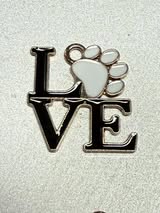 Enamel paint and metal pendant charms