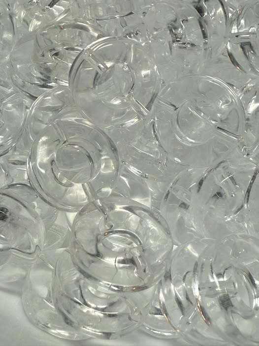 20mm donuts clear DIY beads